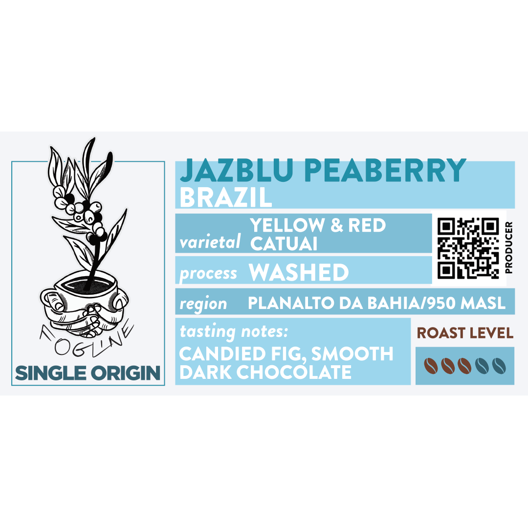 Jazblu Peaberry Brazil – Fogline Coffee